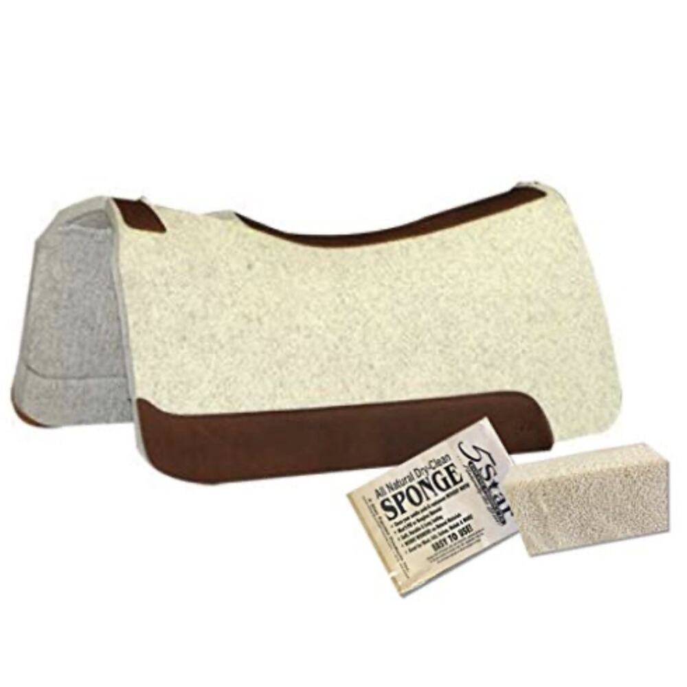 5 Star Equine 7/8" Thick Wool Western Saddle Pad The All Around 30x30 Open Box